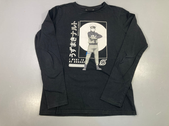 T-shirt m.l noir imprimé Naruto, moins cher chez Petit Kiwi