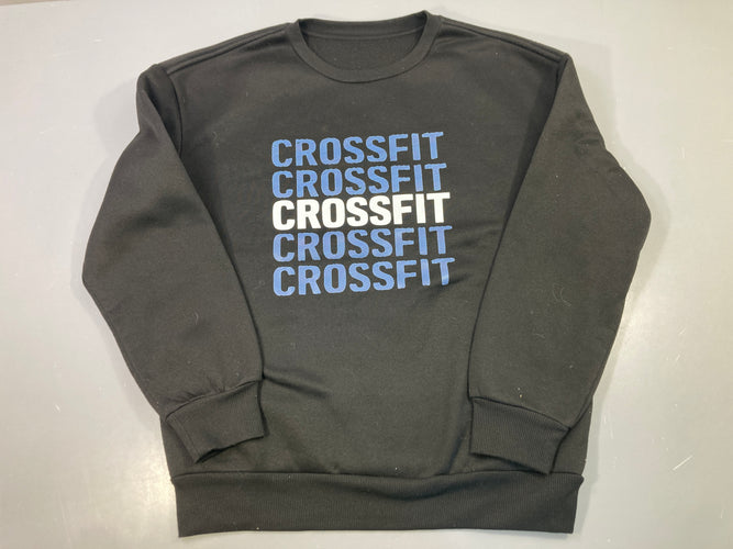 Sweat noir imprimé Crossfit Bouloché, moins cher chez Petit Kiwi