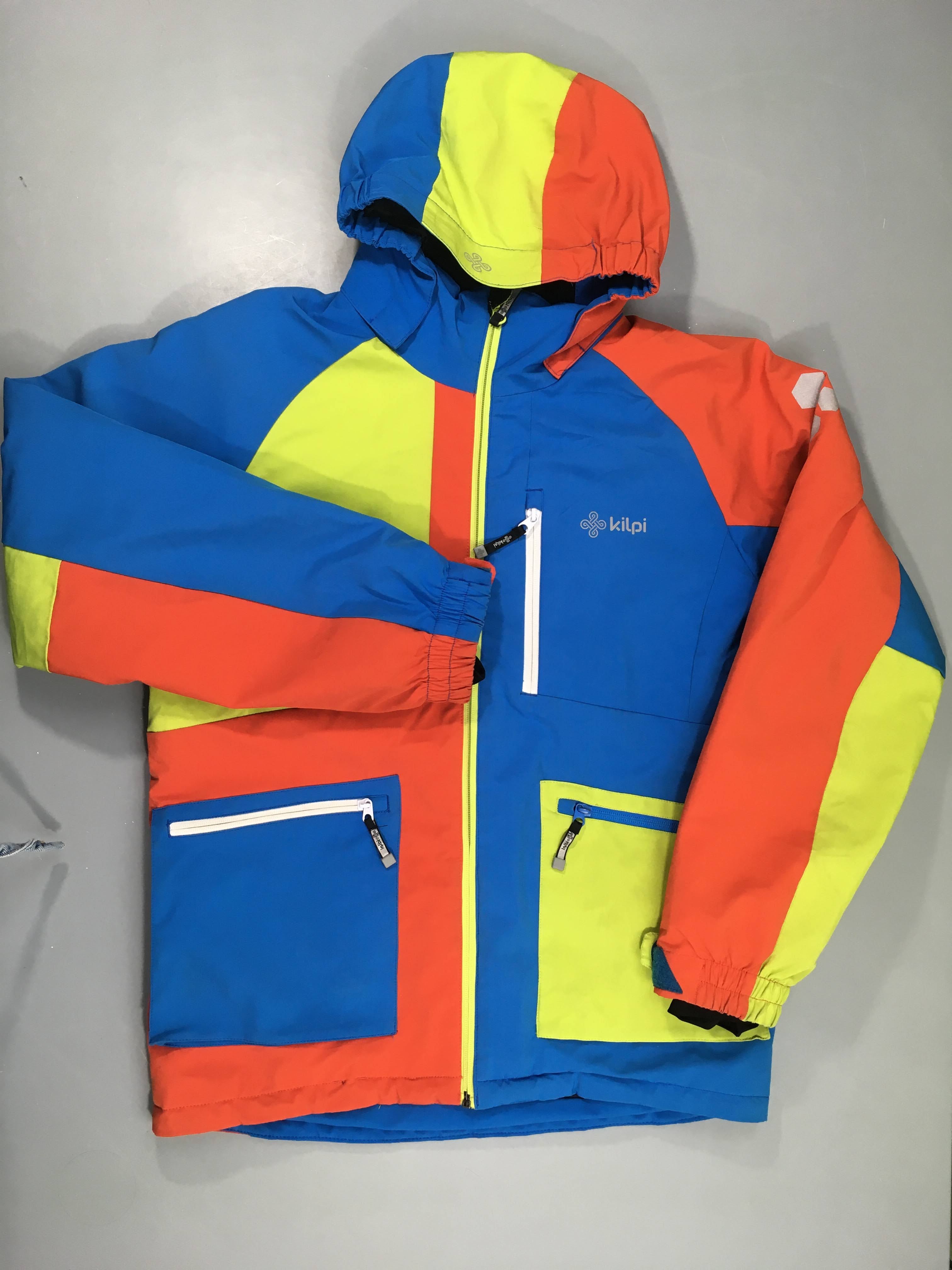 Veste de ski bleu-jaune-orange Kilpi