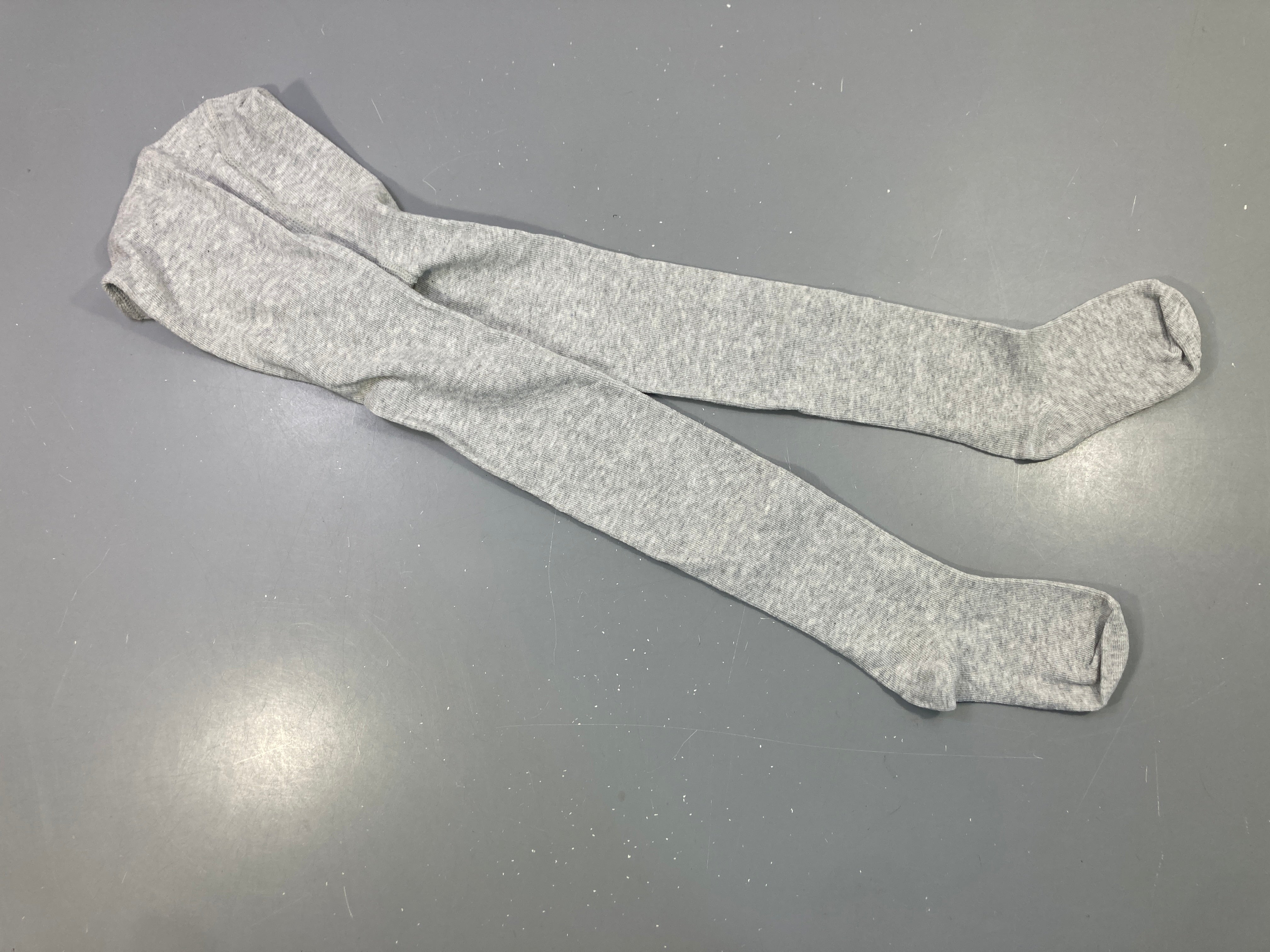 Collants gris chiné
