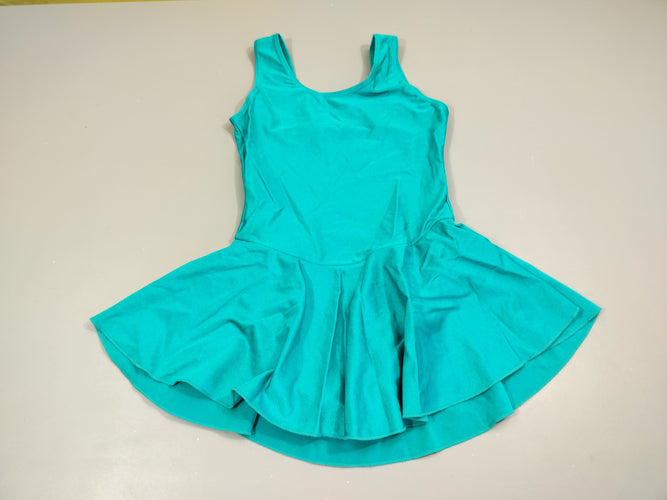 Maillot de danse bleu . 80% polyamide  20% élasthanne. Taille petit, moins cher chez Petit Kiwi