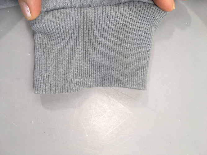 Sweat à capuche bleu gris Tommy-Bas manche G à rafraichir, moins cher chez Petit Kiwi