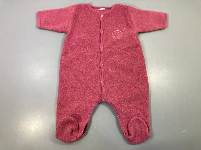 Surpyjama polar rose uni, moins cher chez Petit Kiwi