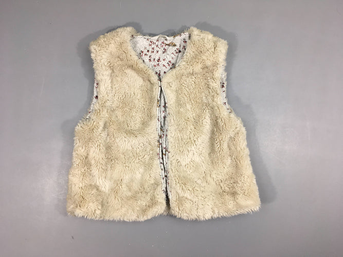 Gilet berger beige peluche, moins cher chez Petit Kiwi