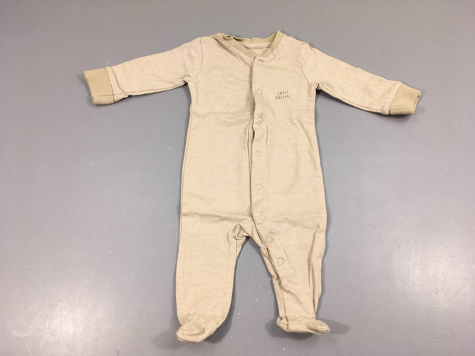 Pyjama jersey beige sweet dreams, moins cher chez Petit Kiwi