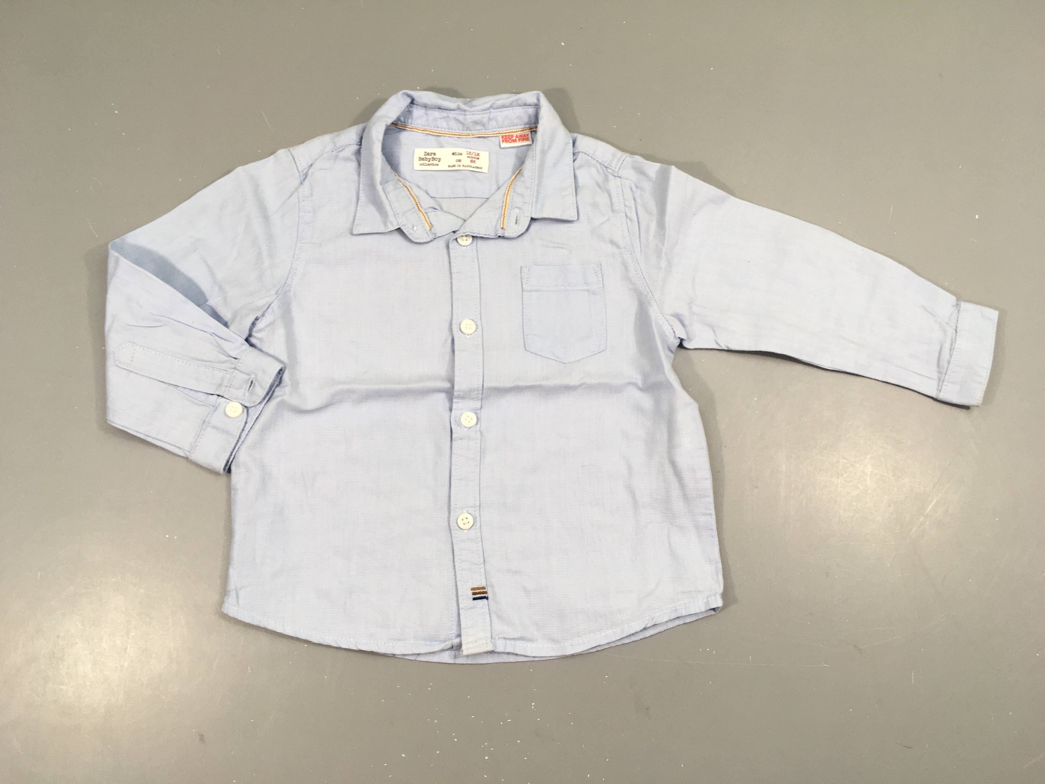 Chemise m.l bleu clair