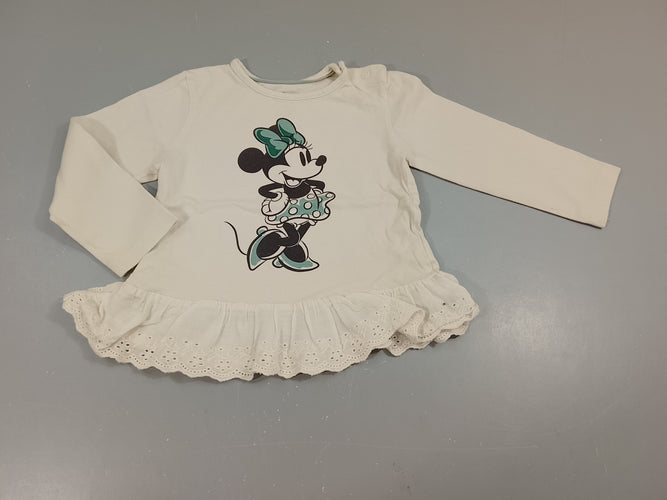 T-shirt m.l beige Minnie, moins cher chez Petit Kiwi