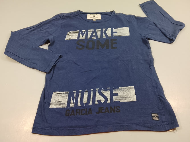 T-shirt m.l bleu "Make some", moins cher chez Petit Kiwi
