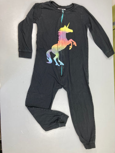 Surpyjama jersey noir Licorne, moins cher chez Petit Kiwi