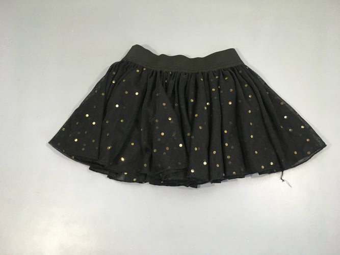 Jupe tulle noire pois dorés, moins cher chez Petit Kiwi
