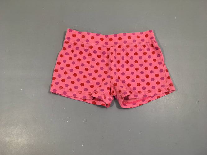 Short jersey rose pois, légèrement bouloché, moins cher chez Petit Kiwi