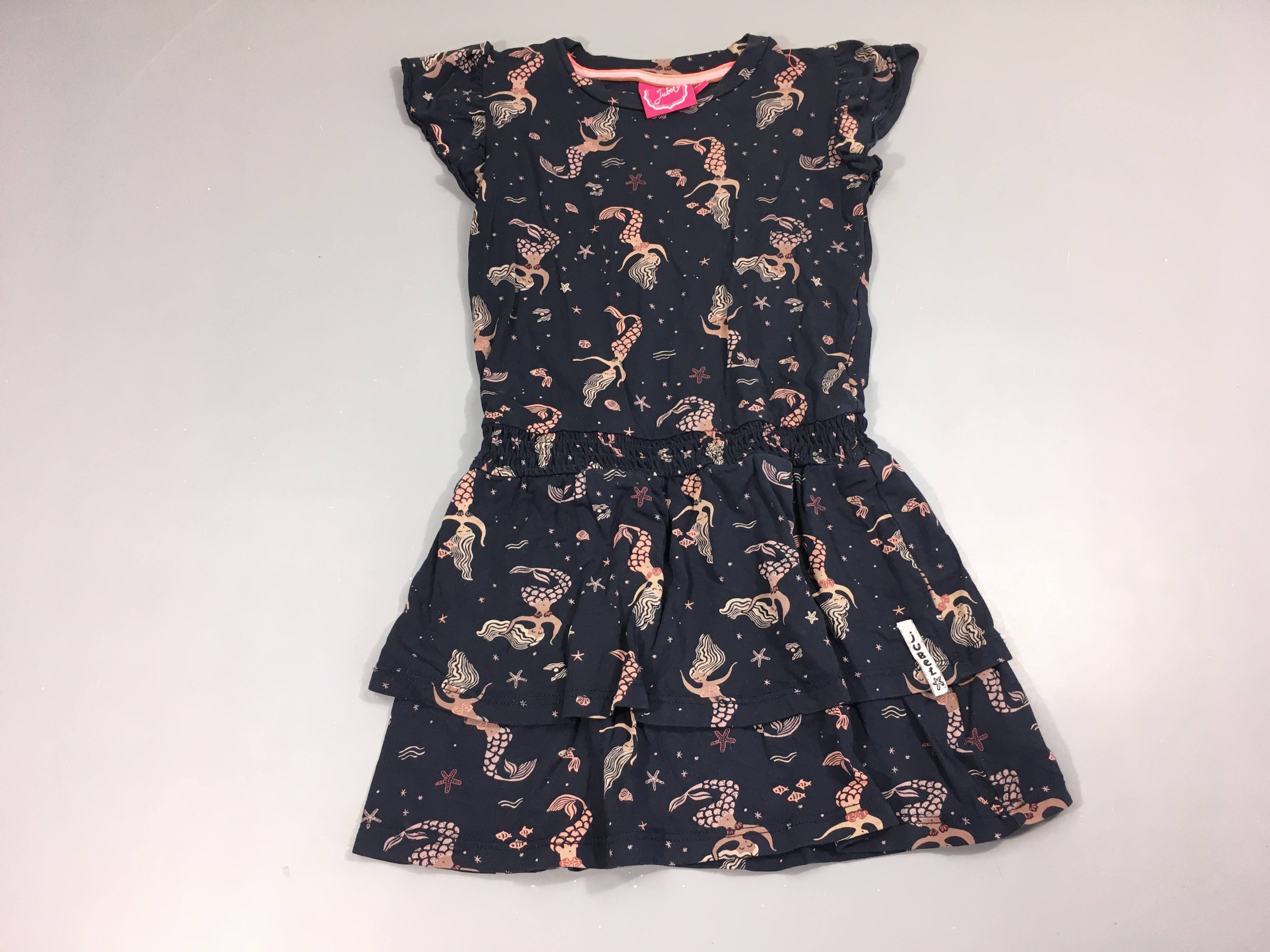 Robe m.c jersey bleu marine sirènes, Jubel