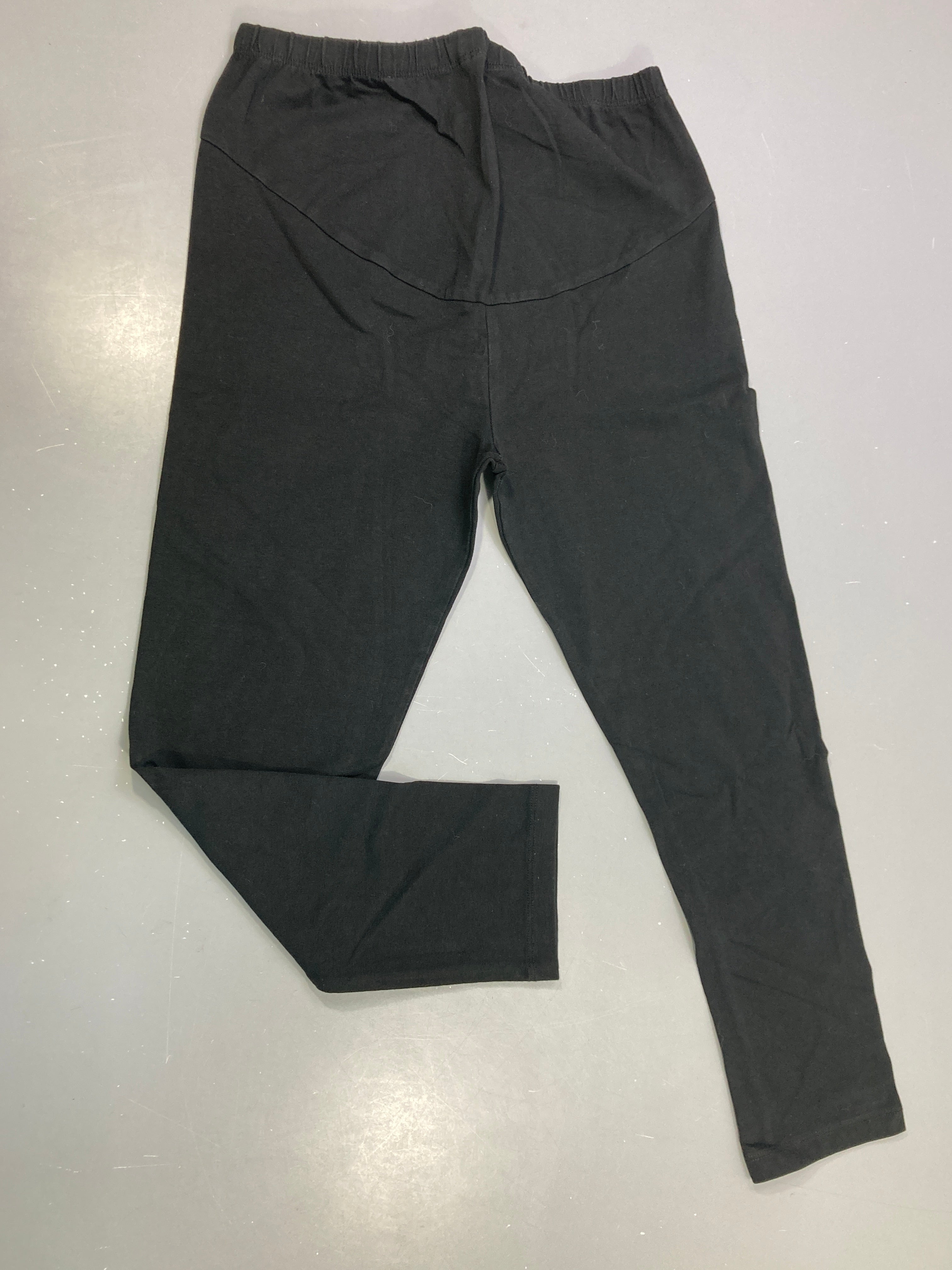 Legging grossesse noir bandeau ventre