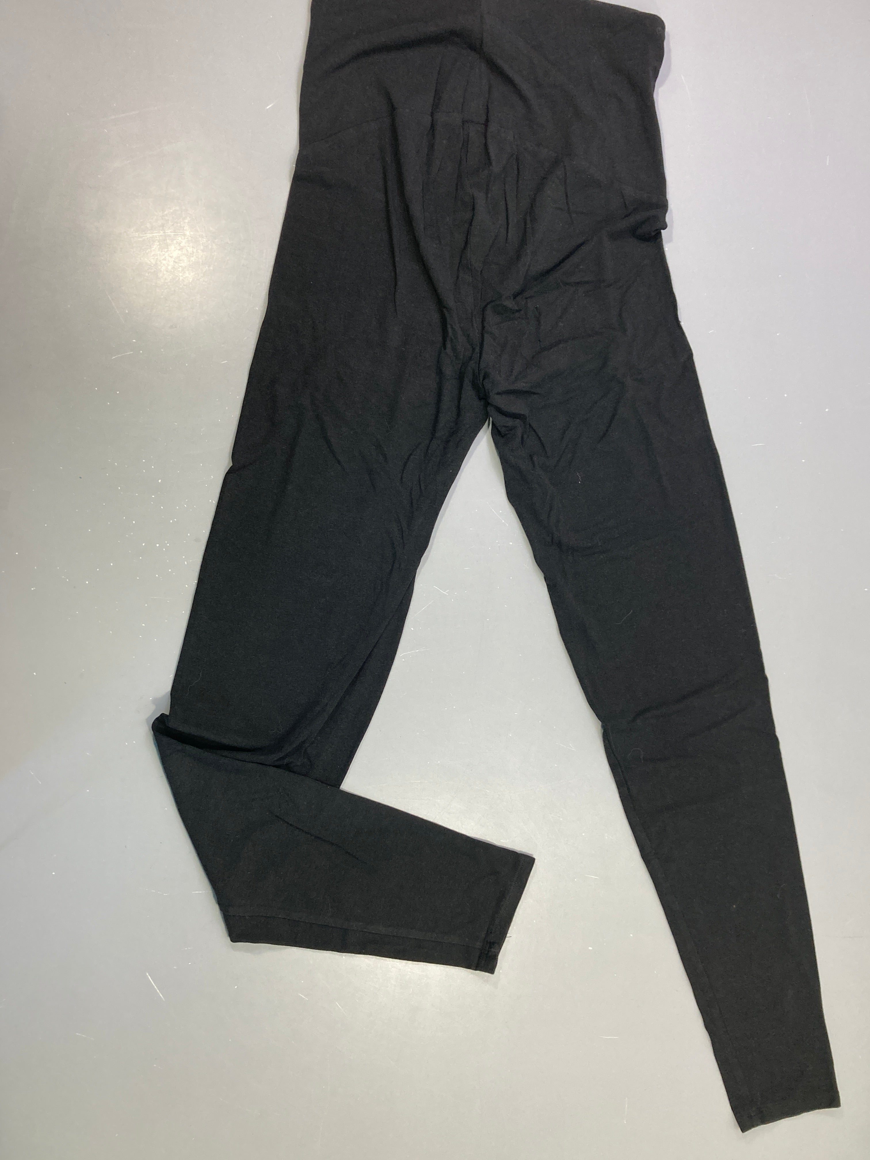 Legging grossesse noir bandeau ventre, XS-S