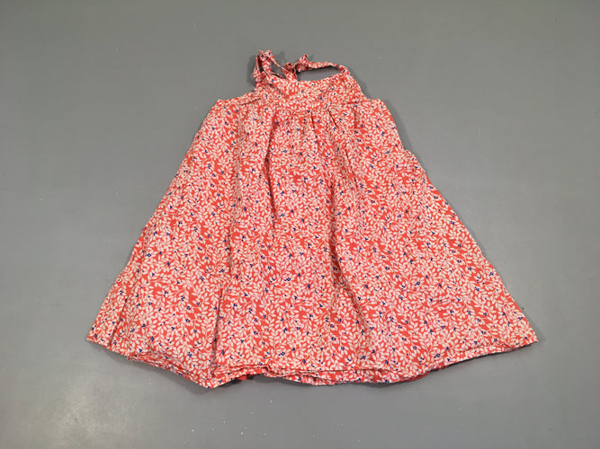 Robe fines bretelles rouge feuillage, moins cher chez Petit Kiwi