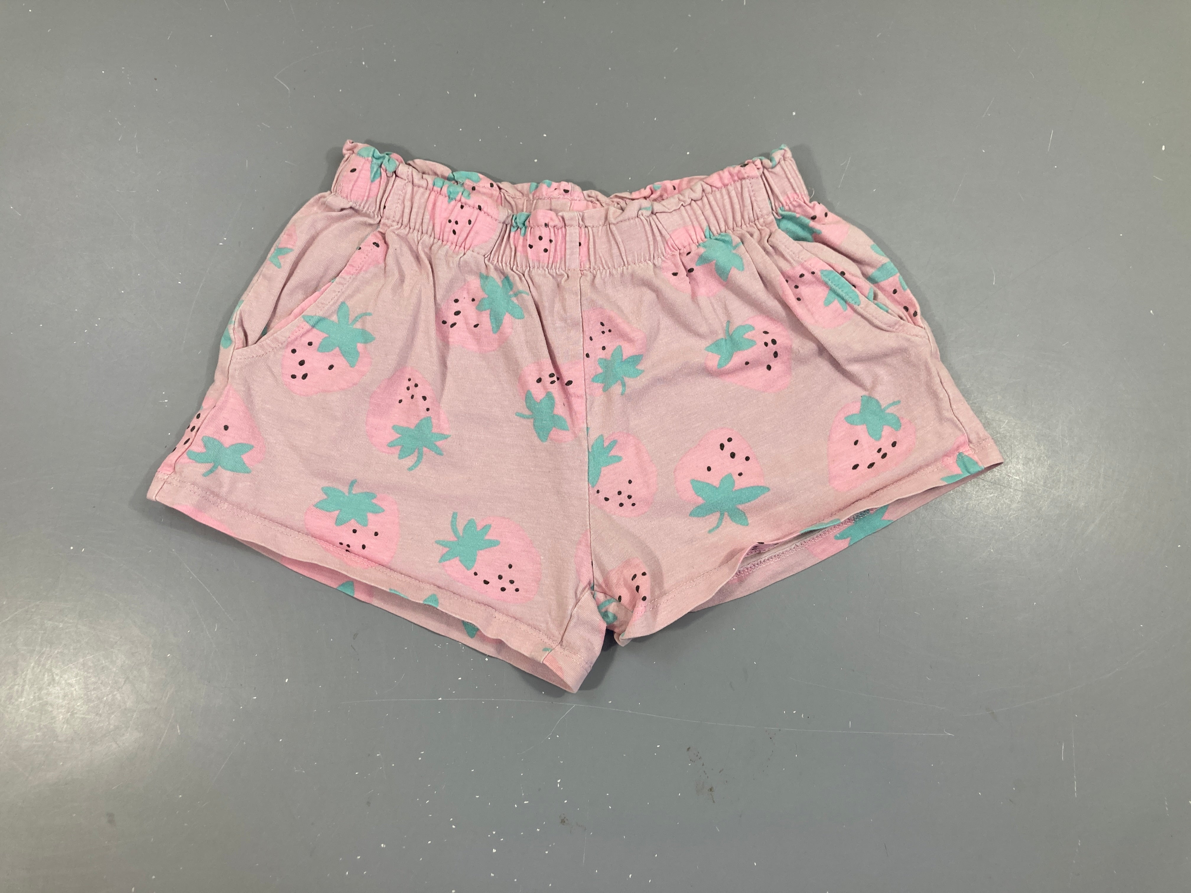Short jersey rose fraise