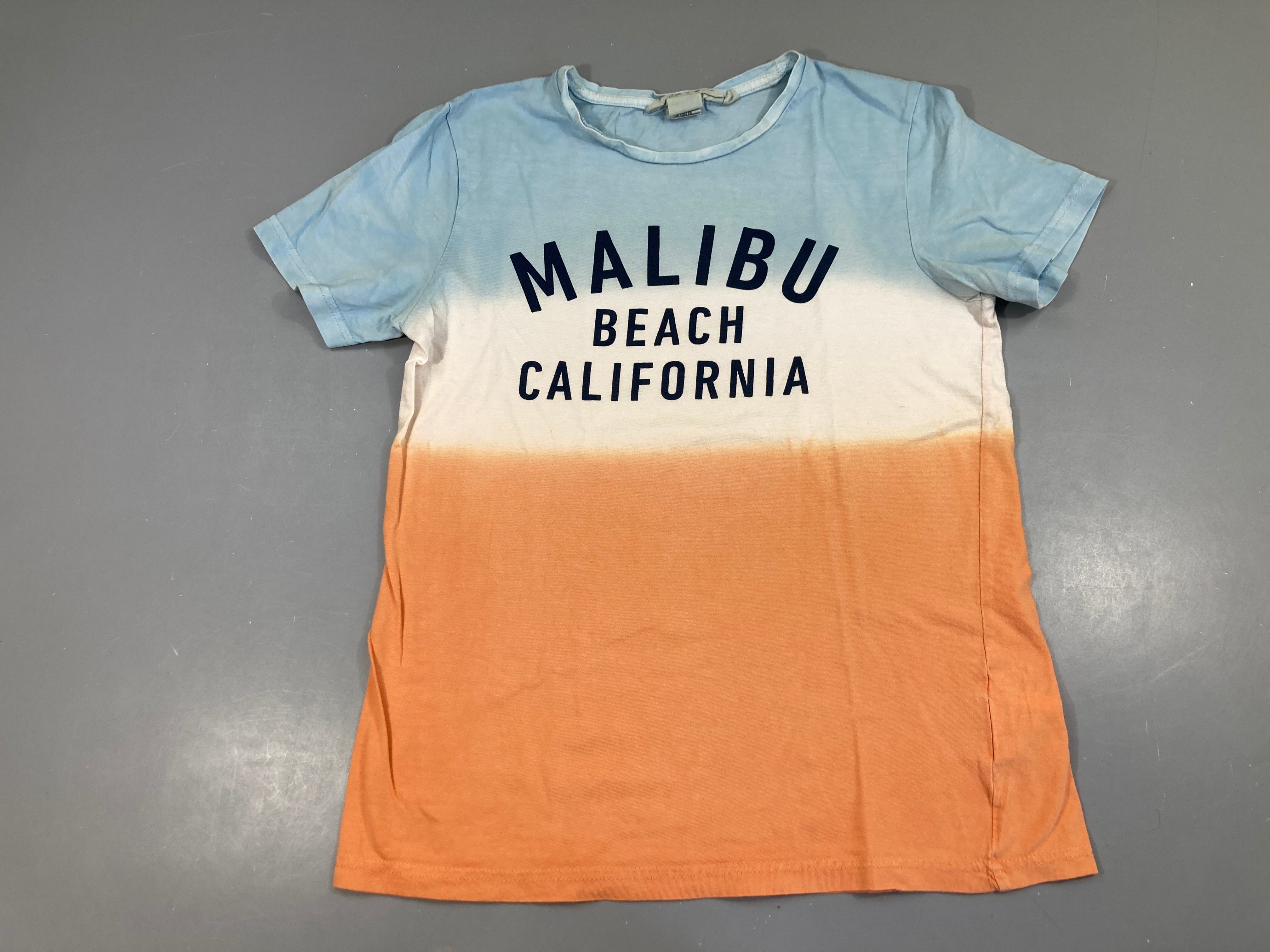 T-shirt m.c orange/blanc/bleu Malibu