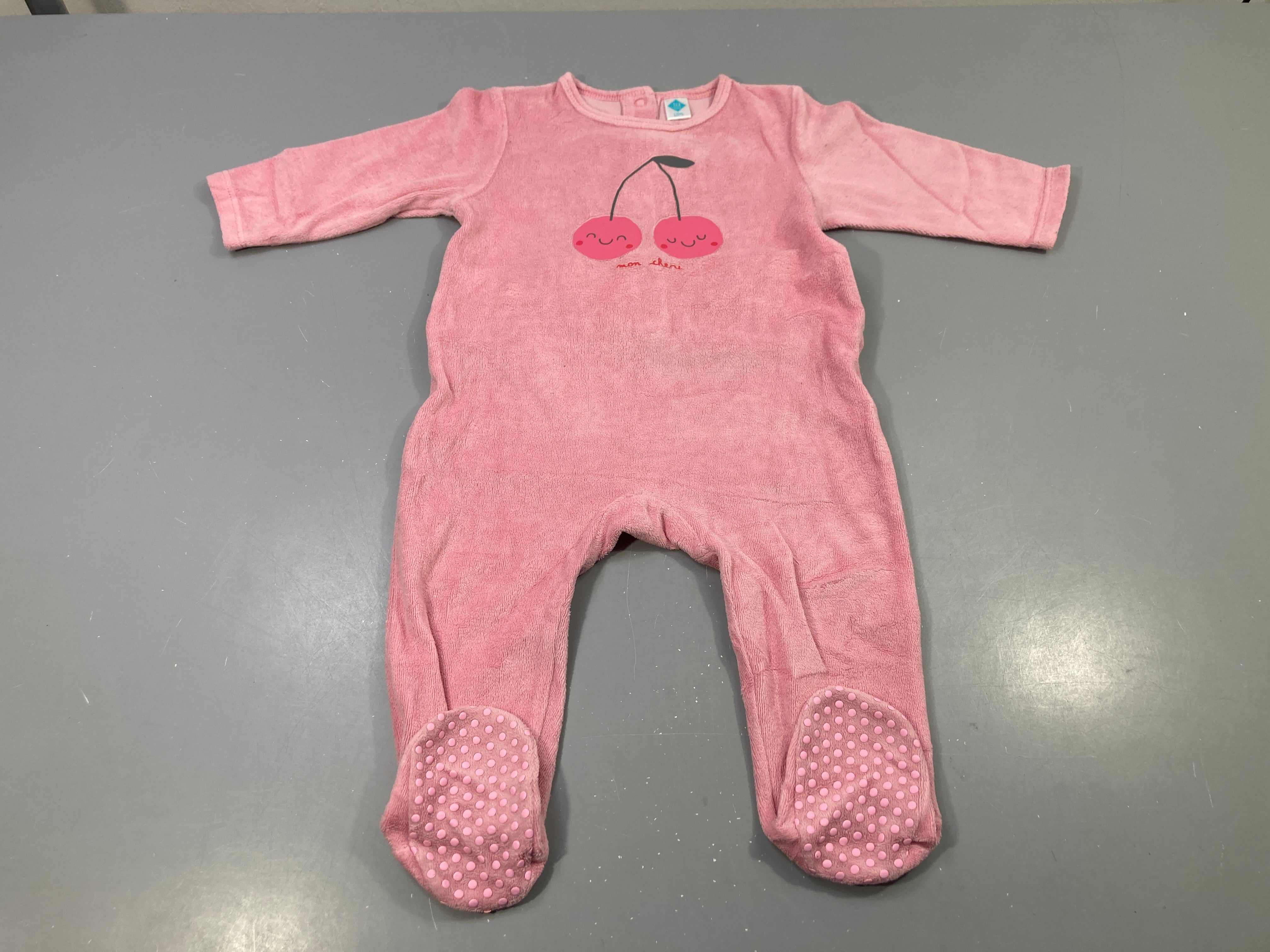 Pyjama velours rose cerise