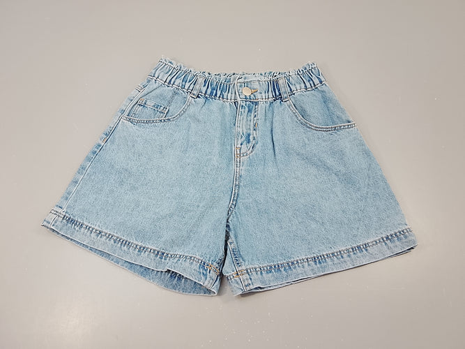 Short denim, taille élastique, moins cher chez Petit Kiwi