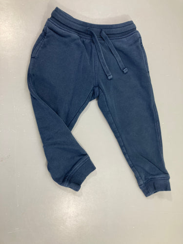 Pantalon molleton bleu foncé, moins cher chez Petit Kiwi