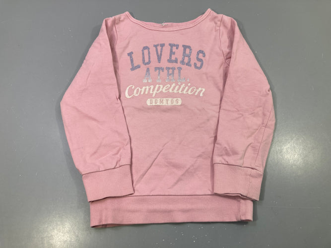 Sweat léger rose brodé Lovers Athl Competition, Domyos, moins cher chez Petit Kiwi