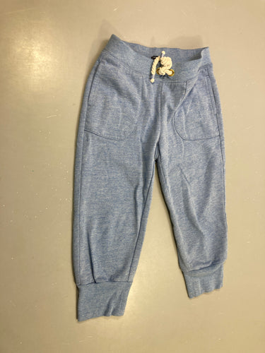 Jogging bleu chiné cordon doré poches, moins cher chez Petit Kiwi