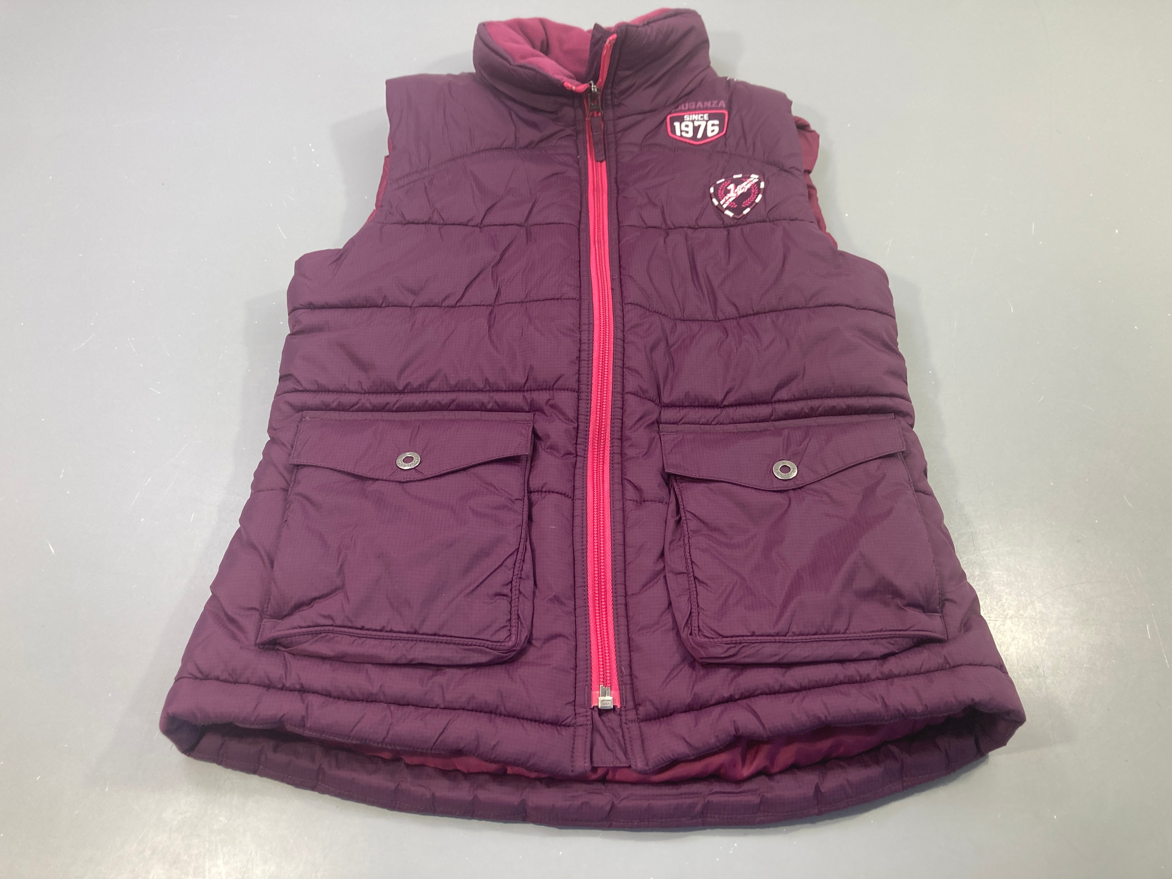 Bodywarmer mauve et rose 