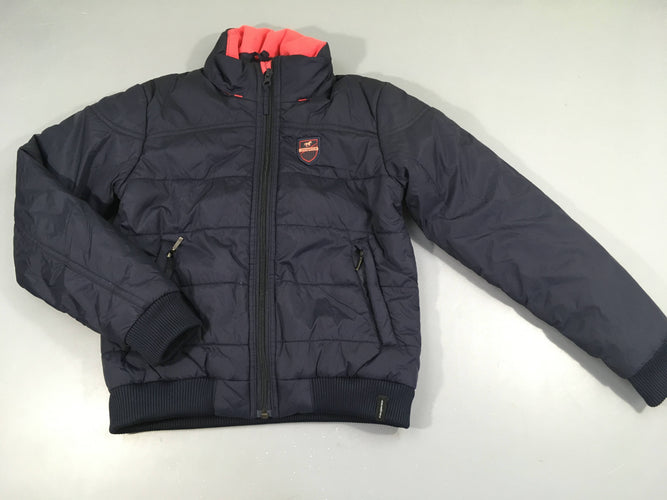 Veste chaude d'équitation bleu foncé-rose, moins cher chez Petit Kiwi