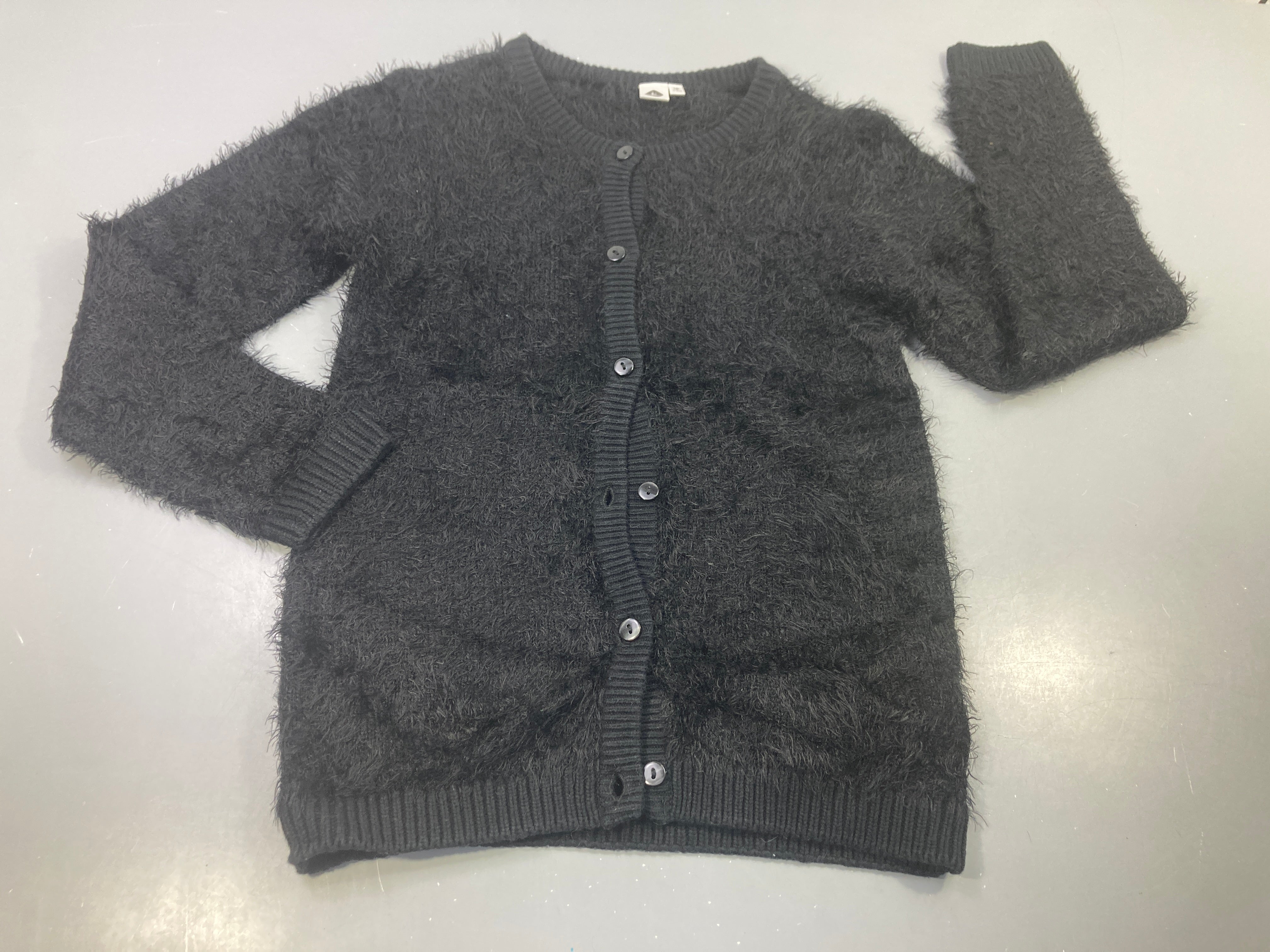 Gilet noir peluche