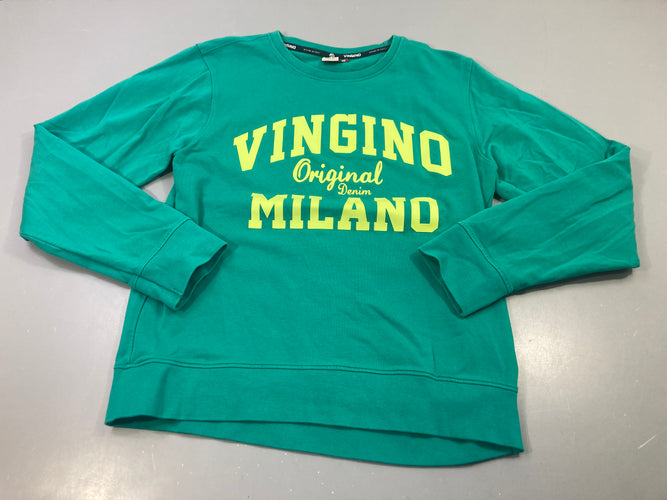 Sweat vert , "Vingino Milano", moins cher chez Petit Kiwi