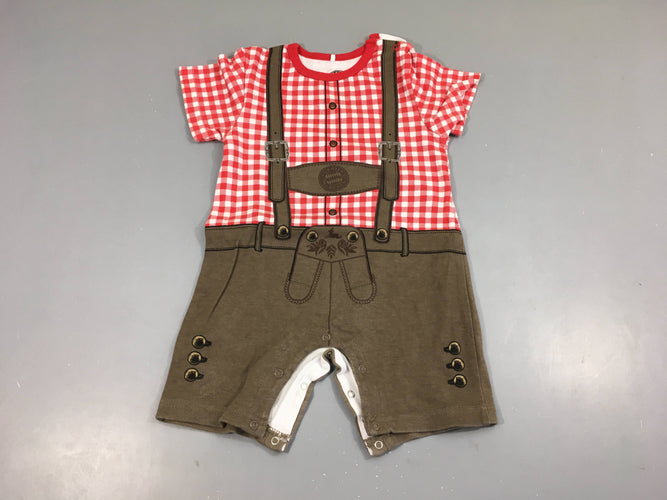 Combishort jersey tenue motif lederhosen, FC Bayern Munchen, moins cher chez Petit Kiwi