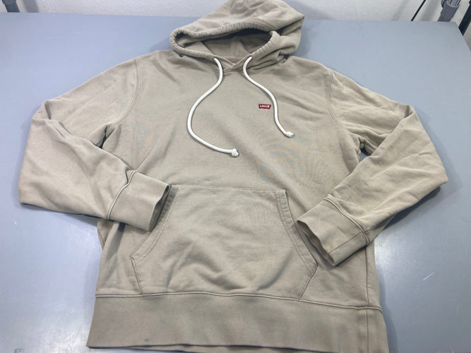 Sweat beige à capuche "Levi's", petite tache sur le dessous, moins cher chez Petit Kiwi