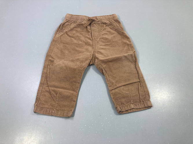Pantalon velours côtelé marron cordon, moins cher chez Petit Kiwi