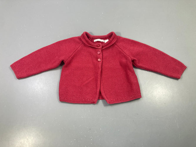 Gilet tricot rose pailleté, moins cher chez Petit Kiwi