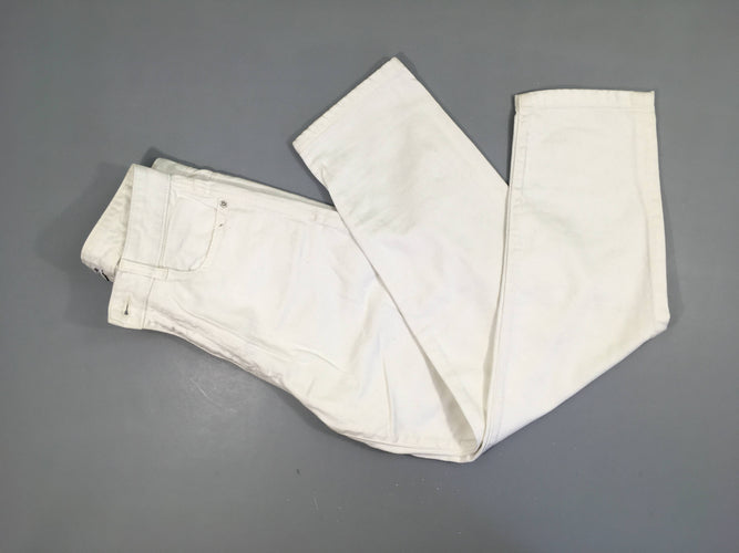 Jeans mom blanc, 36, moins cher chez Petit Kiwi