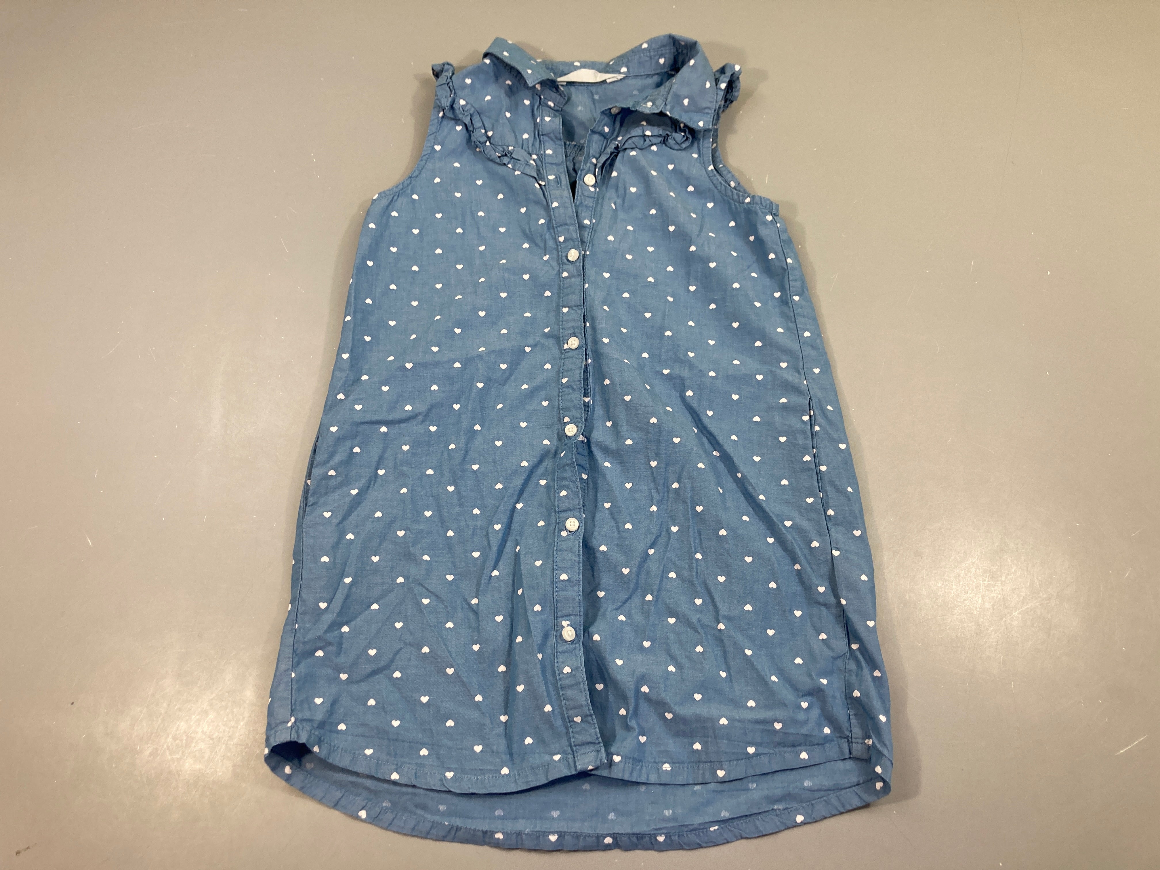 Robe s.m denim coeurs