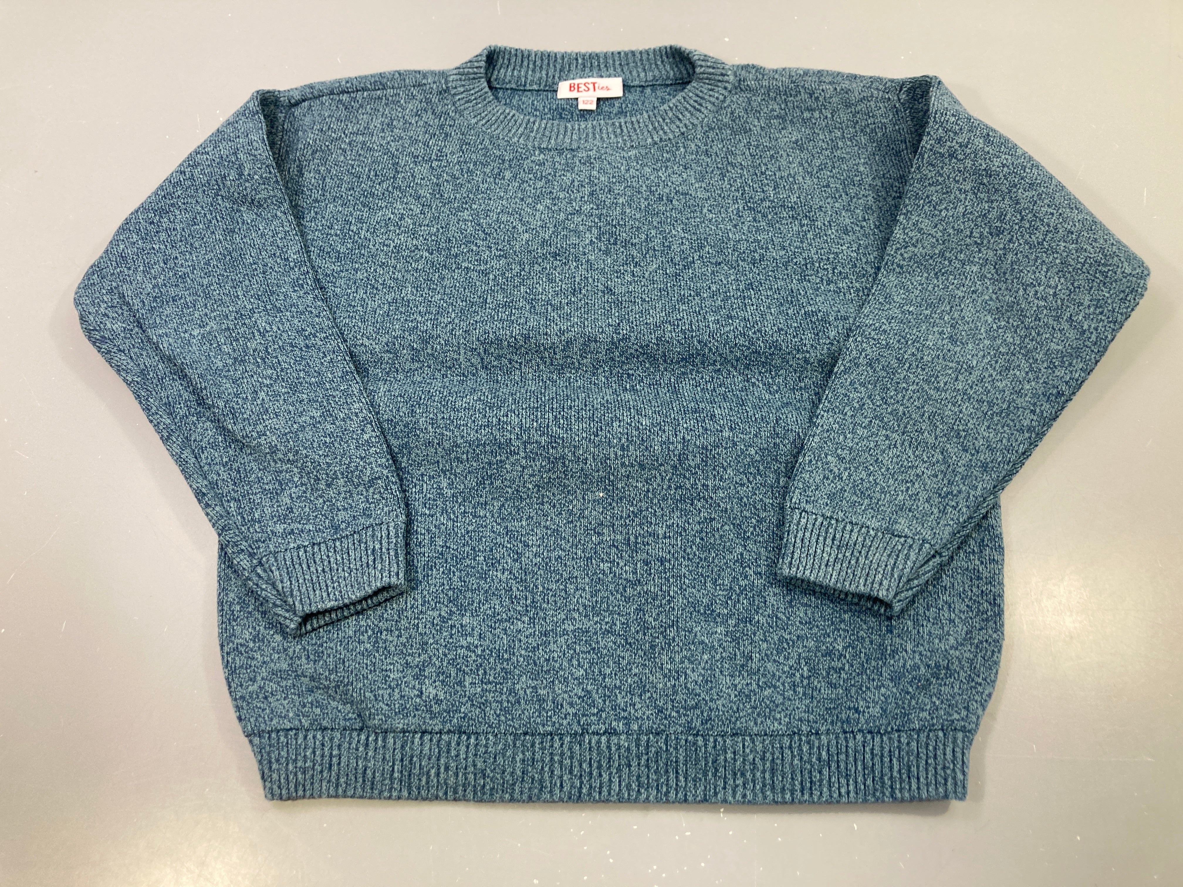Pull bleu chiné