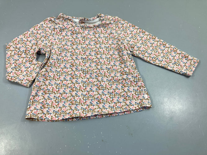 T-shirt m.l blanc pois, moins cher chez Petit Kiwi