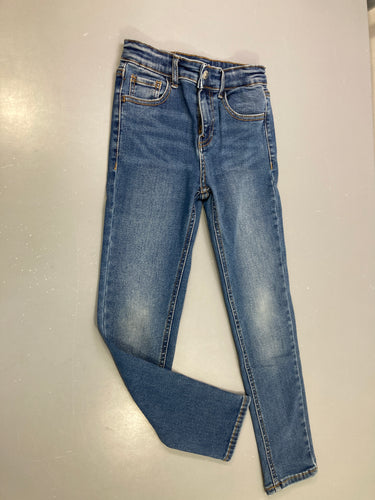 Pantalon jean bleu skinny, moins cher chez Petit Kiwi