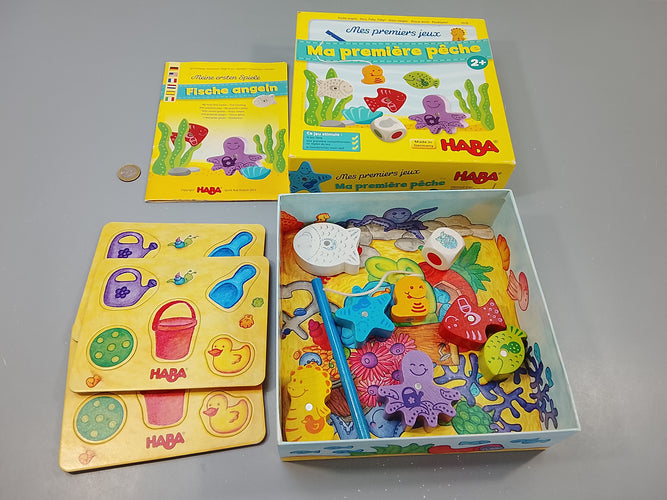 Complet, Mes premiers jeux, Ma première pêche. (boîte un peu abîmée) +2, moins cher chez Petit Kiwi