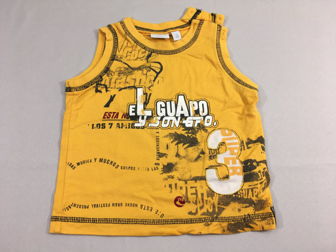 Débardeur jaune el guapo 3, moins cher chez Petit Kiwi