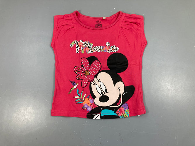 T-shirt s.m rose Minnie, moins cher chez Petit Kiwi