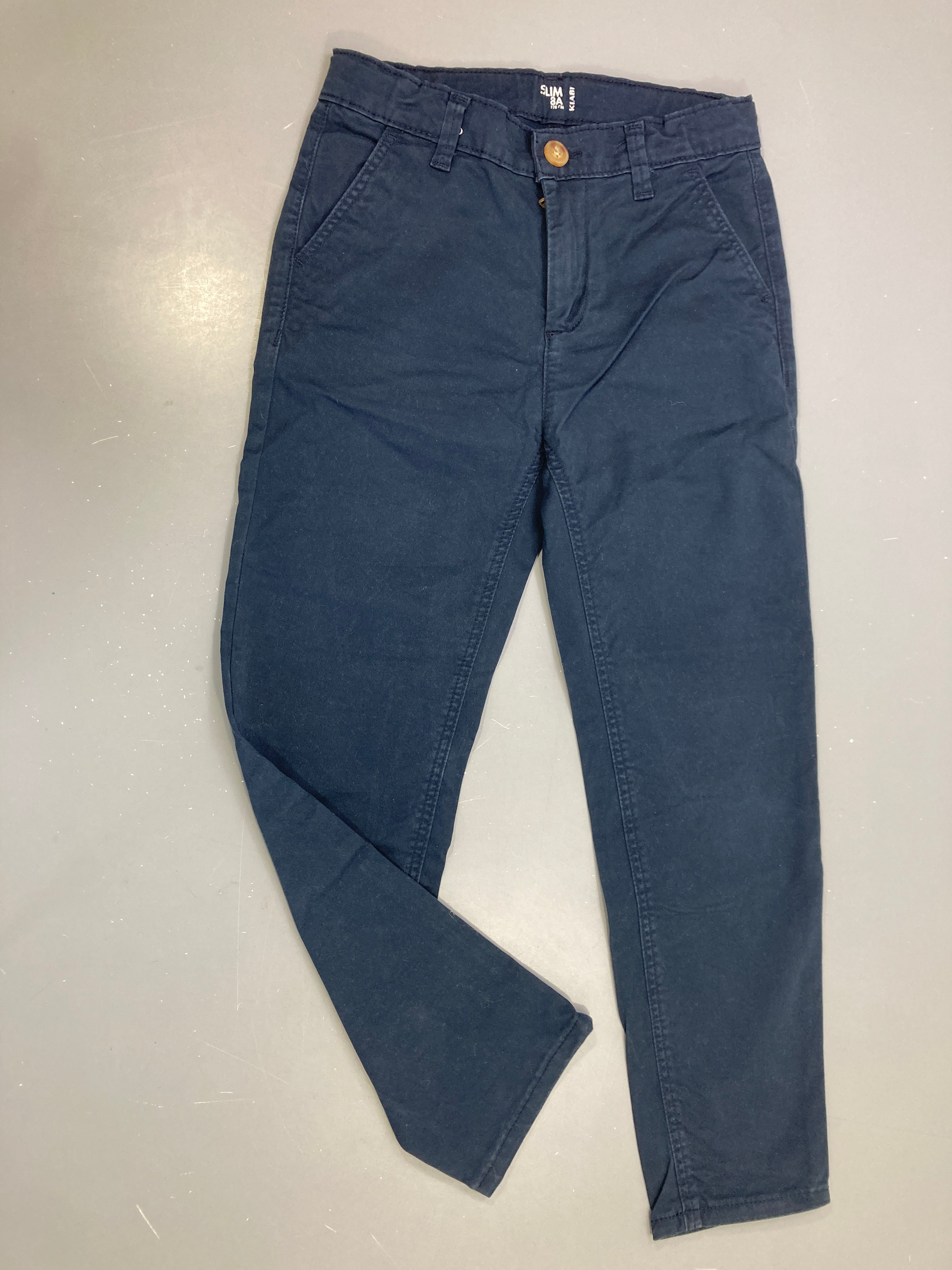 Pantalon chino bleu marine slim