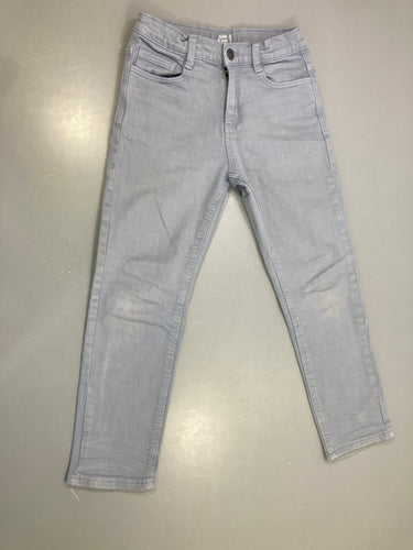 Pantalon jean gris clair slim, moins cher chez Petit Kiwi