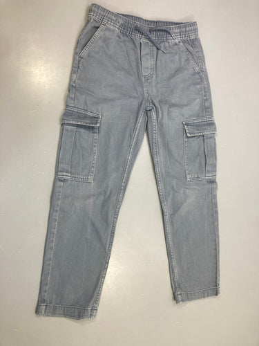 Pantalon cargo gris jogger cordon, moins cher chez Petit Kiwi
