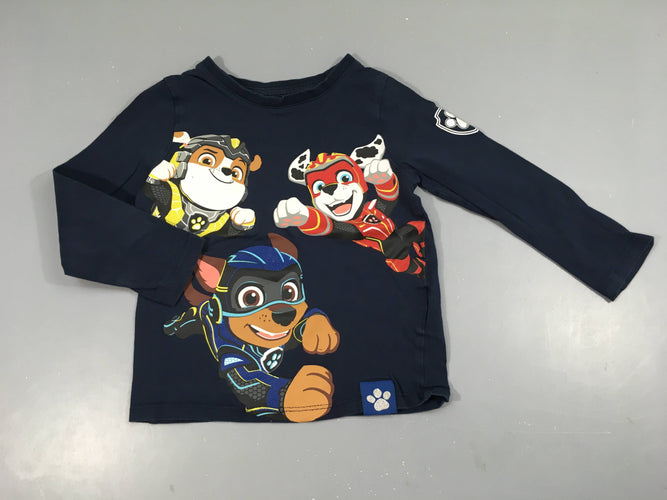 T-shirt m.l bleu marine Paw Patrol, moins cher chez Petit Kiwi