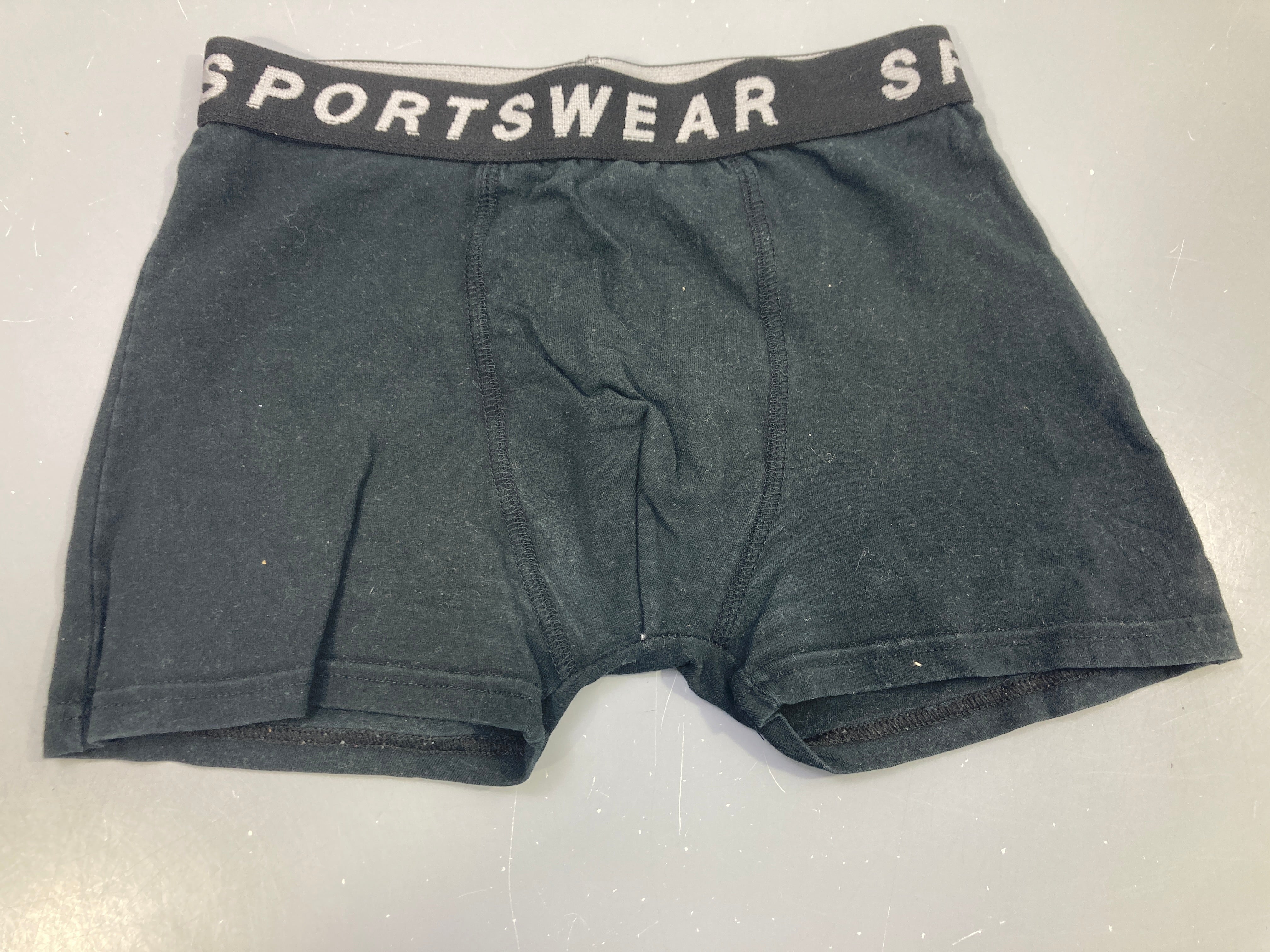 Boxer noir uni, Sportswear