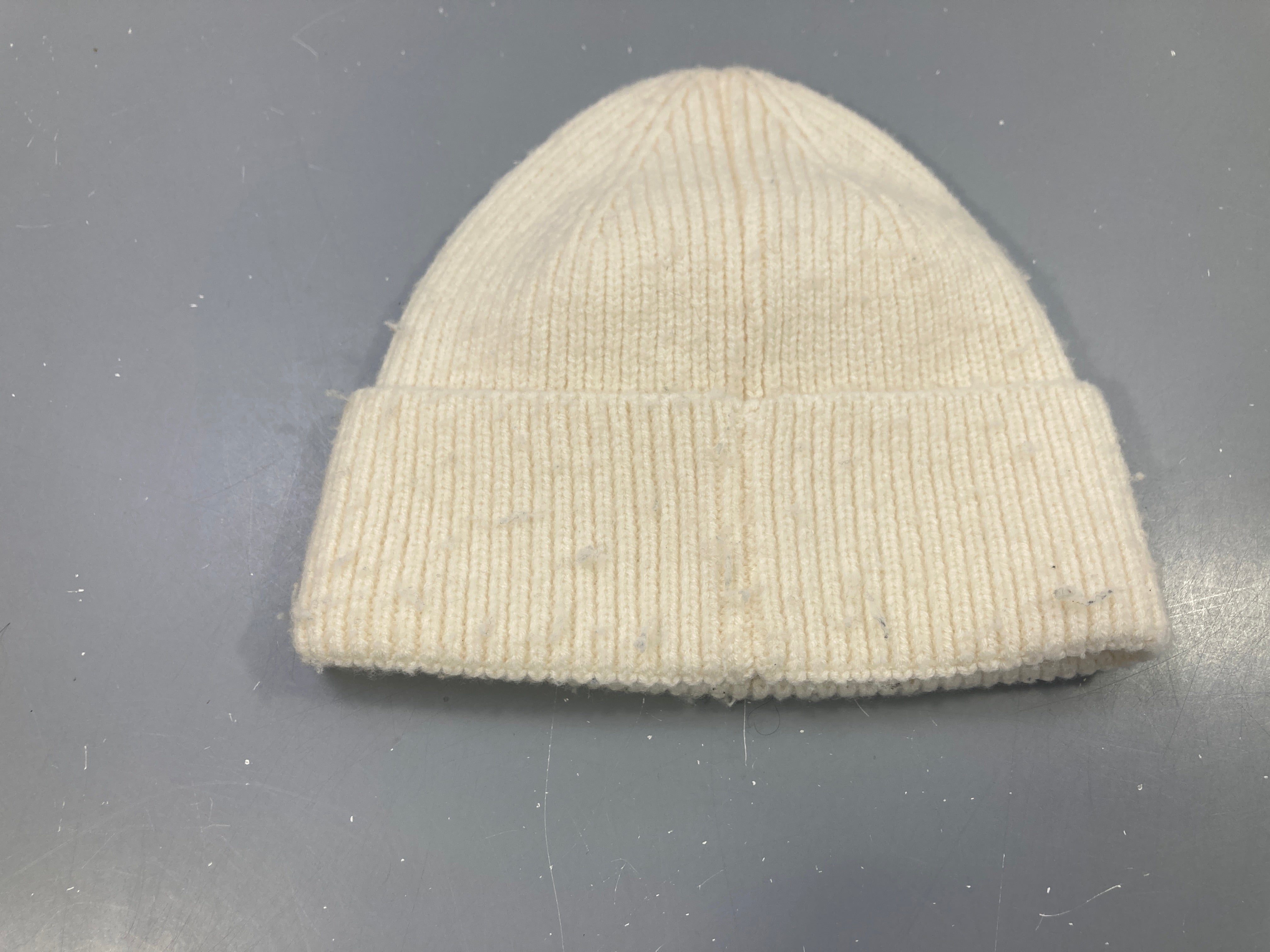 Bonnet côtelé écru