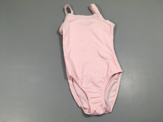 Maillot de danse à bretelles rose clair, moins cher chez Petit Kiwi