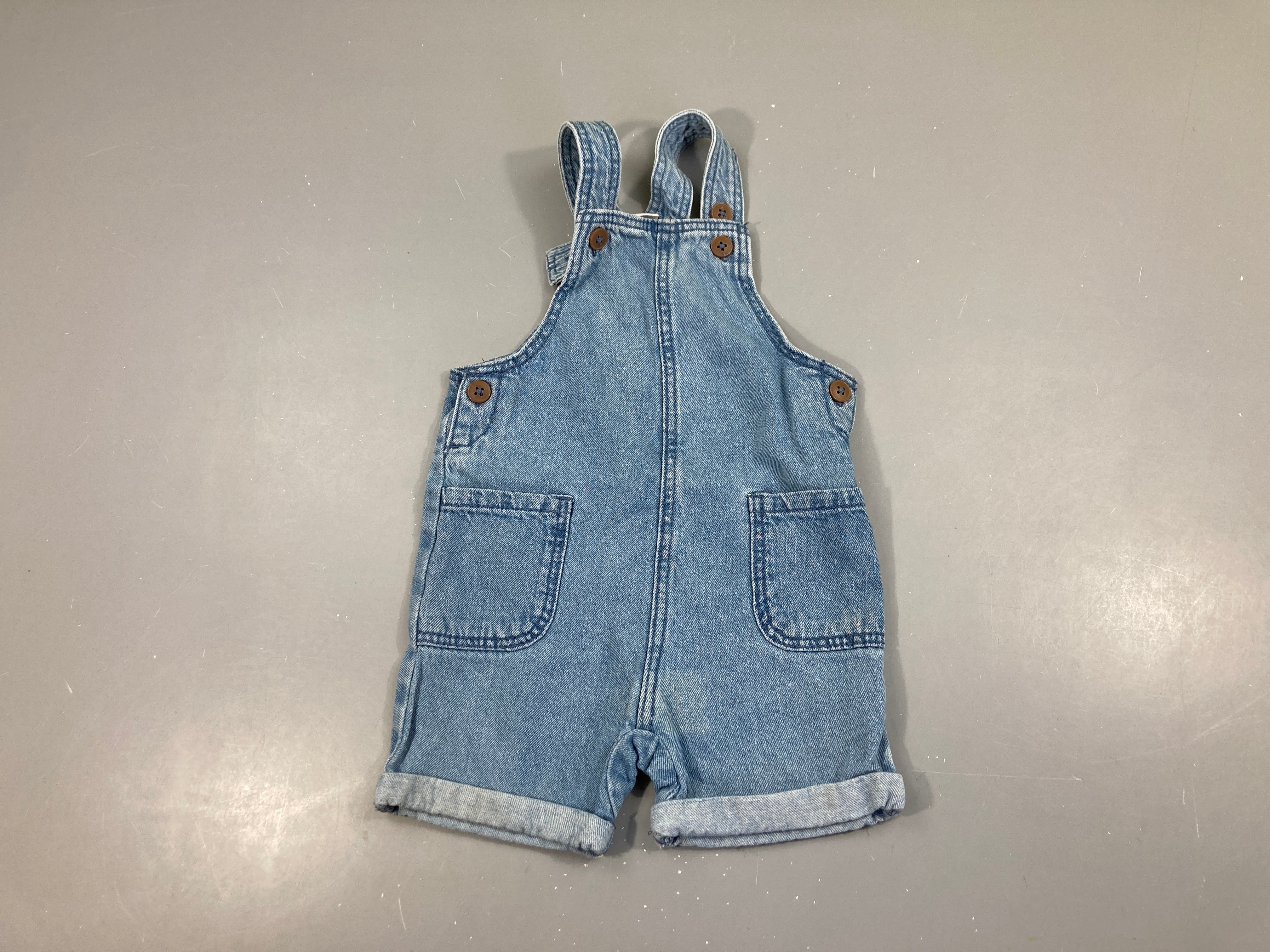 Salopette short jean